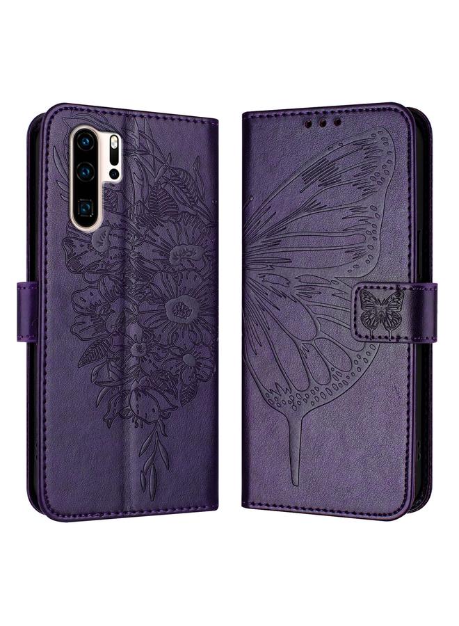 Zaboon Case For Huawei P30 Pro Embossed Butterfly Leather Phone Case - Image 1