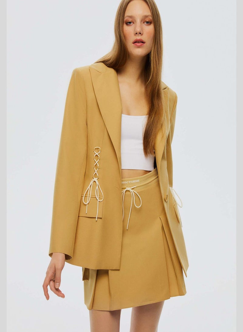 Nocturne Printed Detail Draw String High Waist Skirt - Image 1