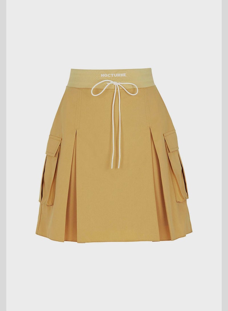 Nocturne Printed Detail Draw String High Waist Skirt - Image 4
