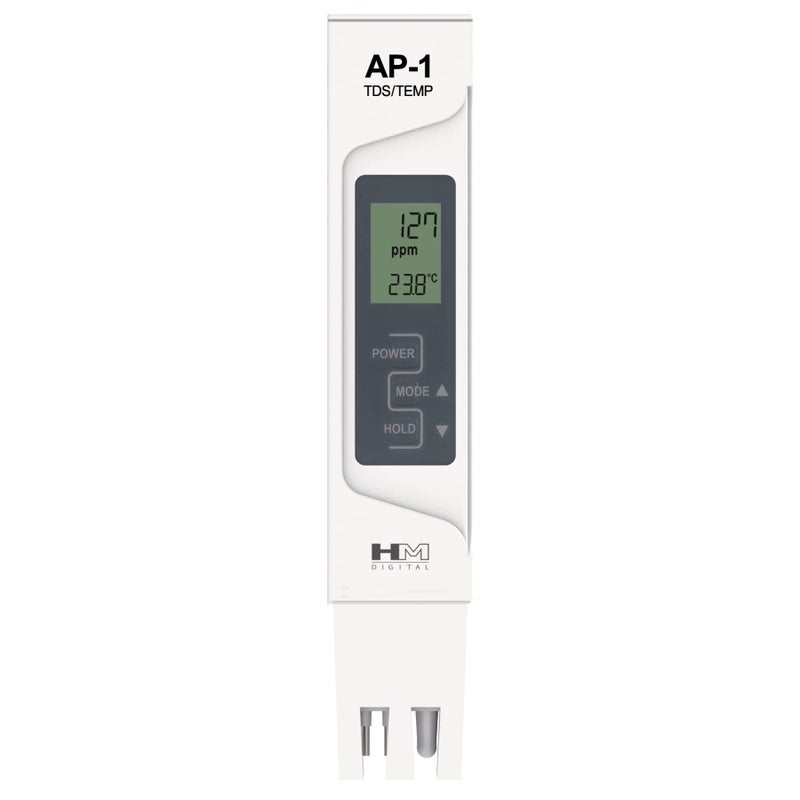 HM Digital AP-1 AquaPro Water Quality Total Dissolved Solids Tester, 0-5000 ppm TDS Range, 1 ppm Resolution, +/- 2% Readout Accuracy, Plastic, Pack of 1 - Image 5