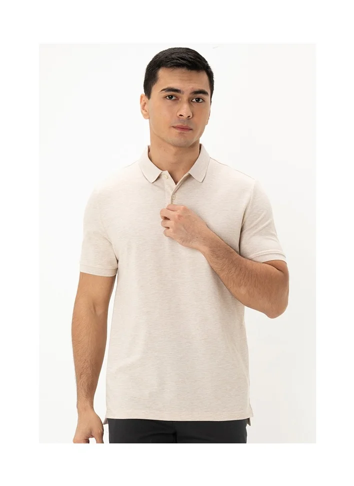 GIORDANO Men's Solid Polo  - Khaki