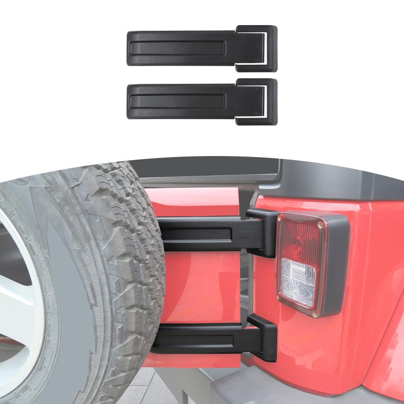 RTTCZ for Jeep JK Tailgate Hinge Cover Original Replacement for Jeep Wrangler JK JKU 20072017 Black Exterior Accessories 2pcs