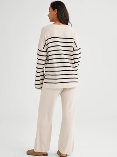 LILLUSORY Lounge Sets Womens Two 2 Piece Matching 2025 Fall Fashion Must Have Comfy Airport Outfits Clothes Clothing Trendy Knit Sweater Loungewear Travel Sweatsuit Sweat Suit Sets - Image 4