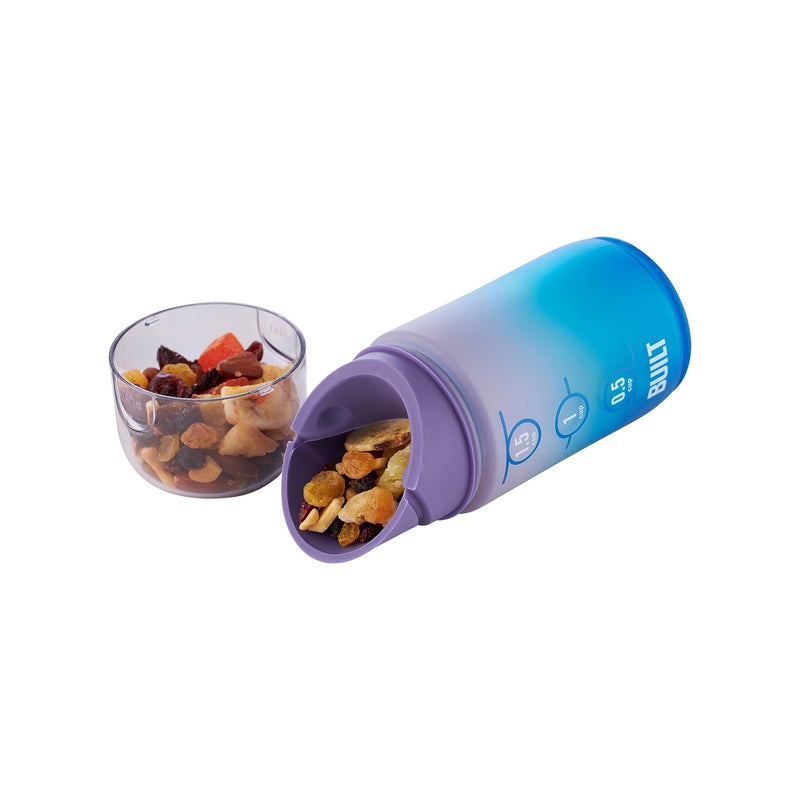 BUILT 12 Ounces Tidbit On The Go Snack Container with Lid and Pourer  Food and Snack Storage with Measure Marks  Wild Lavender - Image 4