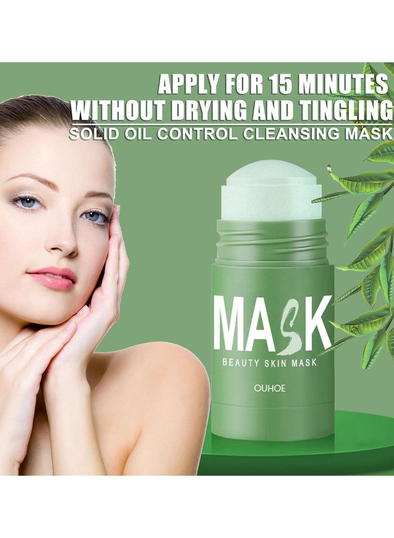 GGOOT Green Tea Cleansing Stick - Blackhead Remover with Green Tea Extract,Blackhead Remover, Poreless Deep Cleanse Stick Oil Control Face Stick Skin Detoxifying for Most Skin Types - Image 2