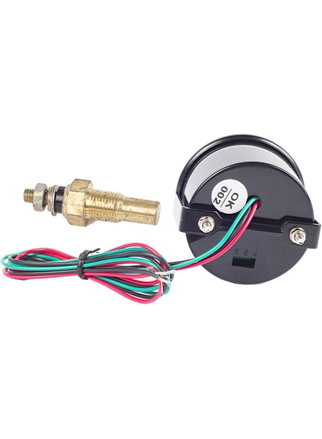 ESUPPORT Car 2" 52mm Digital Water Temp Gauge Red LED Fahrenheit F - Image 4