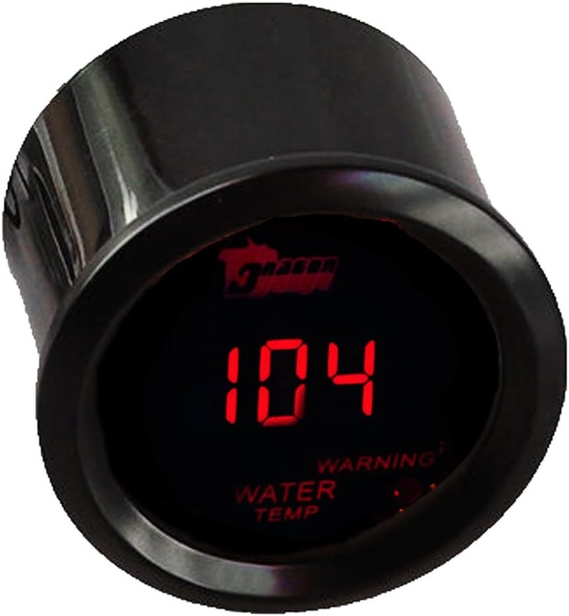 ESUPPORT Car 2" 52mm Digital Water Temp Gauge Red LED Fahrenheit F - Image 3