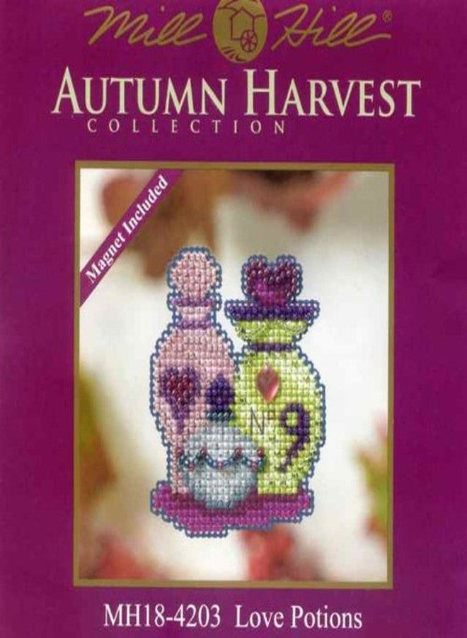 Mill Hill Love Potions Beaded Counted Cross Stitch Ornament Kit MH184203 Mill Hill 2014 Autumn Harvest - Image 2