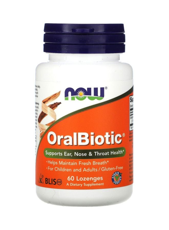 Now Foods 60 Lozenges Oralbiotic - Image 1