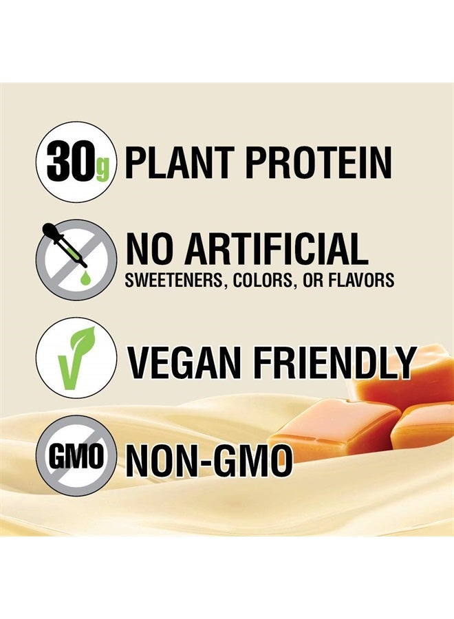 LABRADA Lean Body Ready-to-Drink, Plant-Based Vegan Vanilla Caramel Protein Shake, 30g Protein, No Artificial Flavors, Sweeteners or Colors, Non GMO, Gluten Free, Premium Pea & Rice Blend (Pack of 12) - Image 3