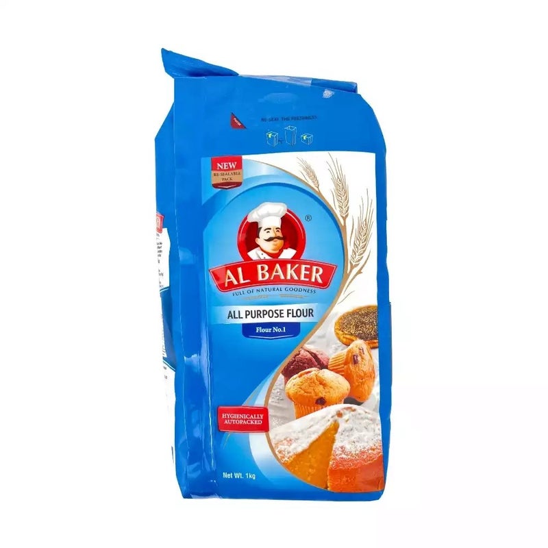Al Baker All Purpose Flour No.1 Full Of Natural Goodness- 1kg - Image 1
