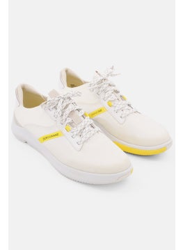 COLE HAAN Women Medium ZG Winner Lace Up Casual Shoes, White Combo  - Image 1