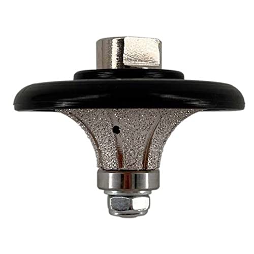 EDiamondTools 1" Demi Bullnose Diamond Hand Profile Wheel for Granite, Marble, and Stone, 40/50 Grit, 5/8"-11 Arbor - Image 2