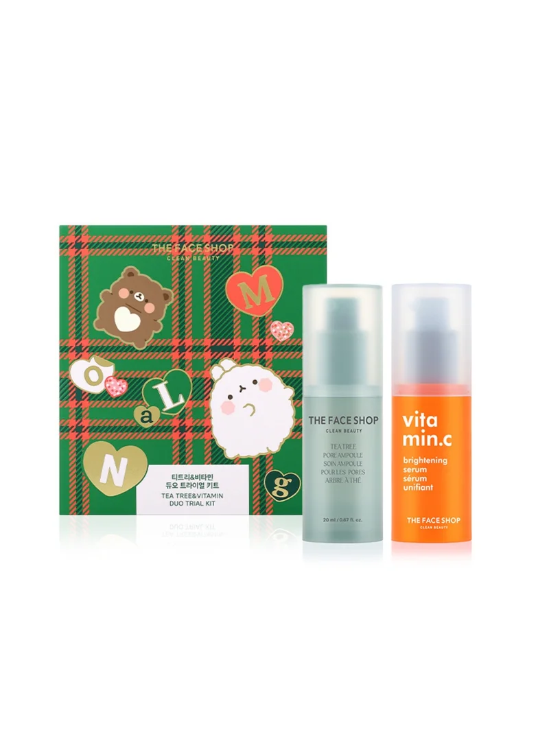 ذا فيس شوب TFS X MOLLANG TEATREE VITAMIN SERUM KIT