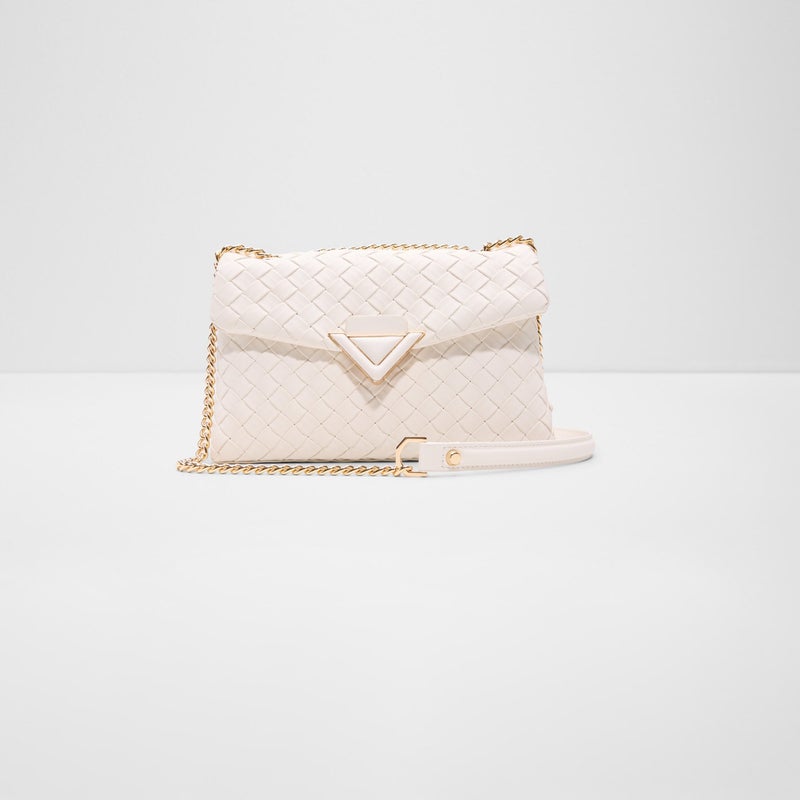 Textured Crossbody Bag in Cream for Women