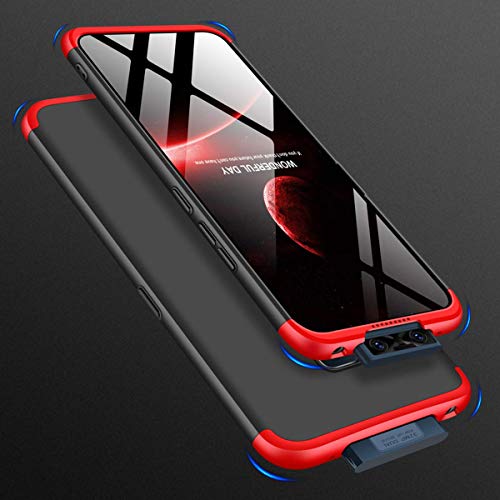 Spazy Case® vivo V17 Pro Cover Case Ull Body 3 in 1 Slim Fit Complete 3D 360 Degree Protection Hybrid Hard Bumper Back Case Cover Designed for vivo V17 Pro (Black & Red) - Image 3