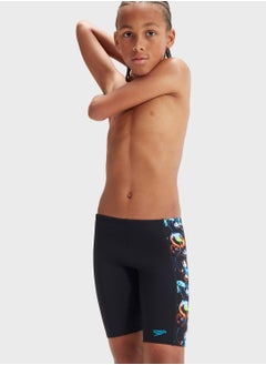 Digital Logo Panel Swim Shorts