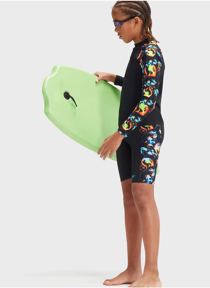speedo - Digital Logo Panel Swim Shorts - Image 1