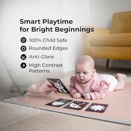 The Curious Bees - High Contrast New Born Anti-Glare Flash Cards | 36 Objects for Visual Stimulation, Cognitive & Sensory Development of 0-6 Month Old Infants - Image 3