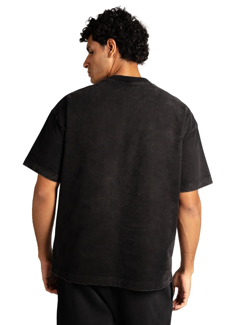 Tanjim Squad TS HEADPHONE T-SHIRT-BLACK