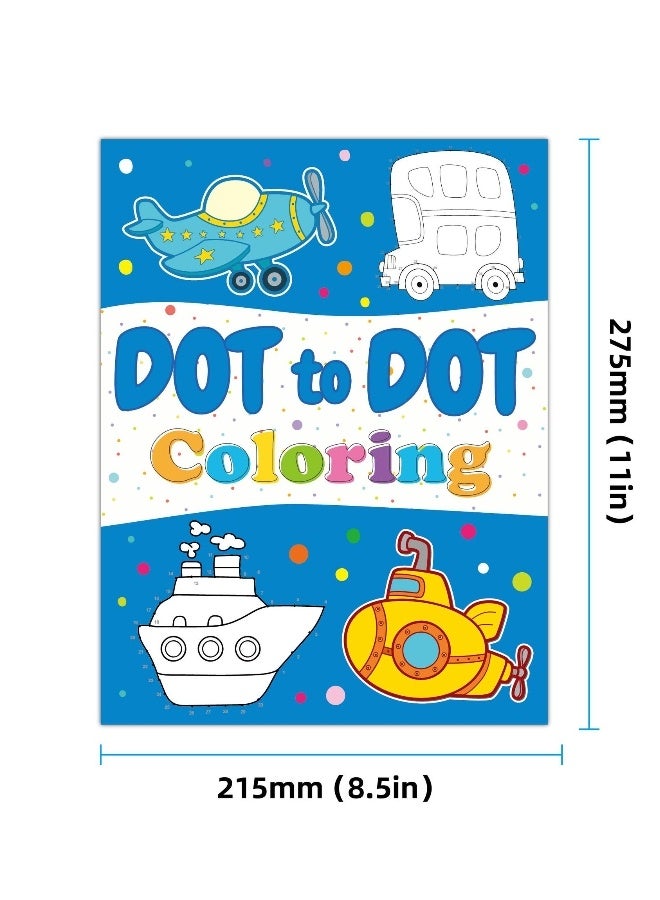 Saudi Select Kids Dot to Dot Coloring Book - Fun and Educational Drawing & Painting Supplies for Toddlers and Preschoolers - Image 1