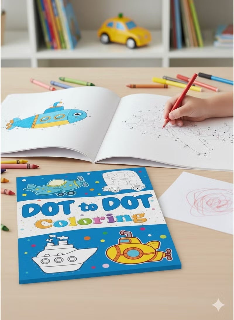 Saudi Select Kids Dot to Dot Coloring Book - Fun and Educational Drawing & Painting Supplies for Toddlers and Preschoolers - Image 3