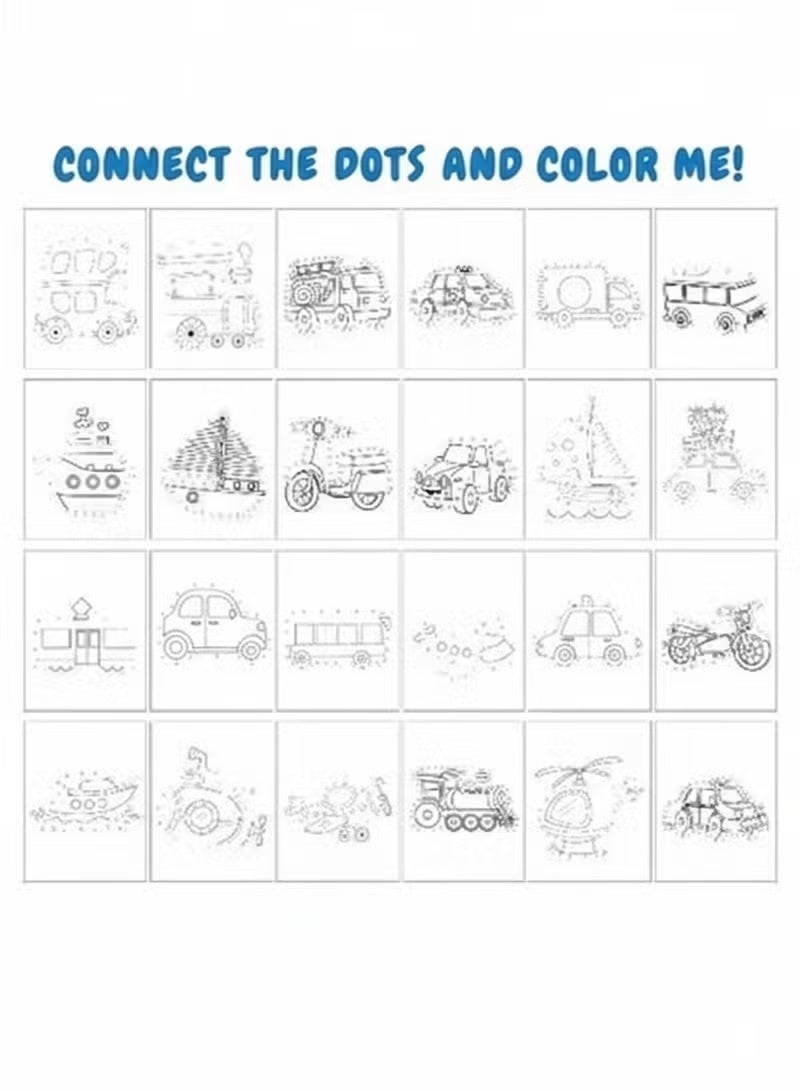 Saudi Select Kids Dot to Dot Coloring Book - Fun and Educational Drawing & Painting Supplies for Toddlers and Preschoolers - Image 5