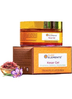 Pure Elements Kesar Gel For Brightening Softening Hydrating Skin Tone Reduce Pigmentation Blemishes Acne For Men And Women -90 Gm  - Image 1