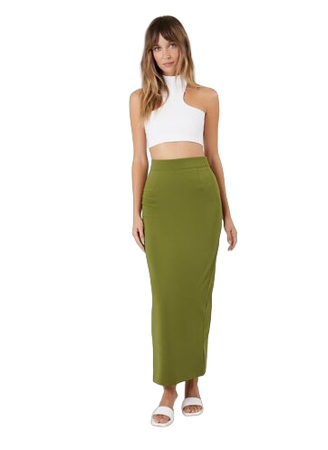FOREVER 21 Zip-Slit Maxi Skirt  - Image 1
