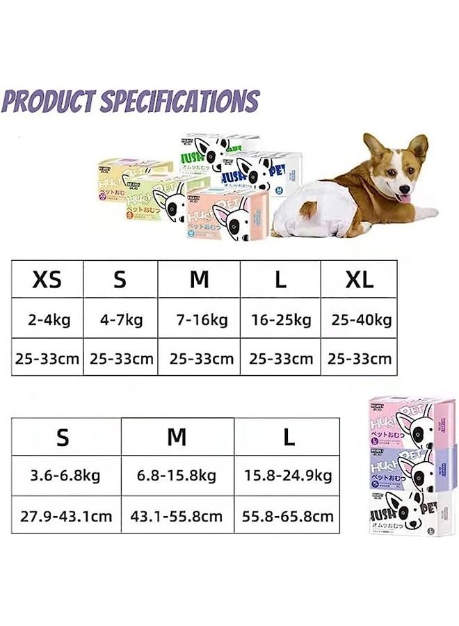 Generic Disposable Pet Diapers for Dogs Pet Doggy Soft Diapers Super Absorbent Disposable Leakproof Nappies (Female 10PCS L)  - Image 2