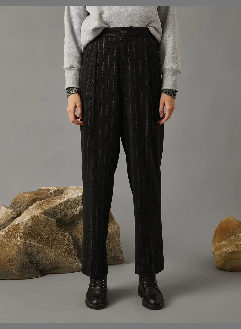 KOTON Striped Pants Pleated