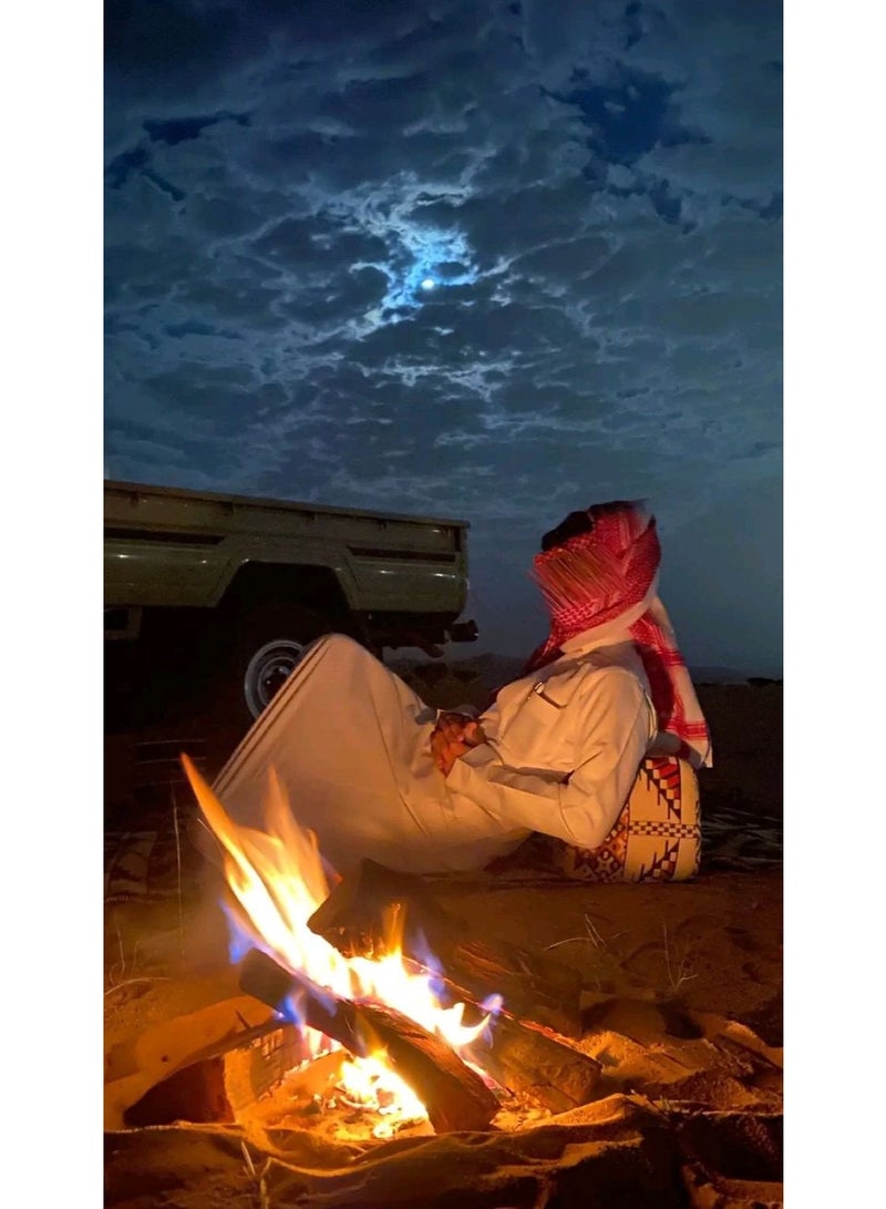 QUTOOB Armrest For Picnic And Camping, Luxurious Arm Rest Pillow, Elegant Traditional Design, Size 20x23x43 cm, Breathable Fabric, Skin-Friendly, Durable, and Comfortable - Image 2