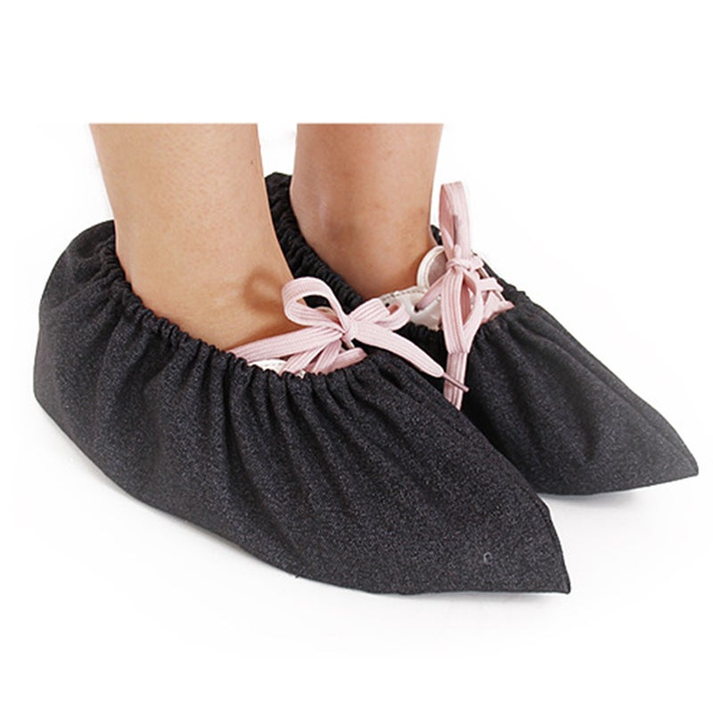 1 Pair of Non-slip Shoes Covers Mopping Socks Floor Dust Cleaning Shoes for House Office Living Room (Random Color) - Image 4
