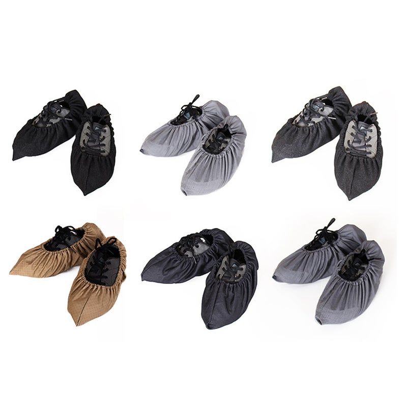 1 Pair of Non-slip Shoes Covers Mopping Socks Floor Dust Cleaning Shoes for House Office Living Room (Random Color) - Image 1