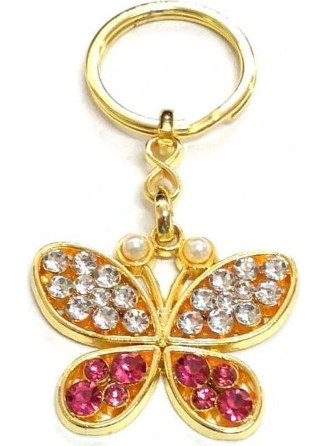HELLOVE - Stoned Butterfly Metal Keychain - Image 1