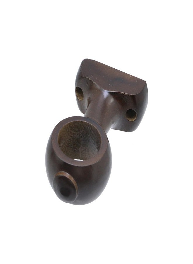 Nicerity 2Pcs Wood Curtain Rod Brackets Curtain Rod Holders (Dark Brown) - Image 3