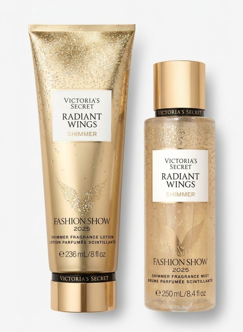 Victoria's Secret Radiant Wings Shimmer Victoria's Secret Set: Perfume 250ml, Lotion 236ml - Image 1