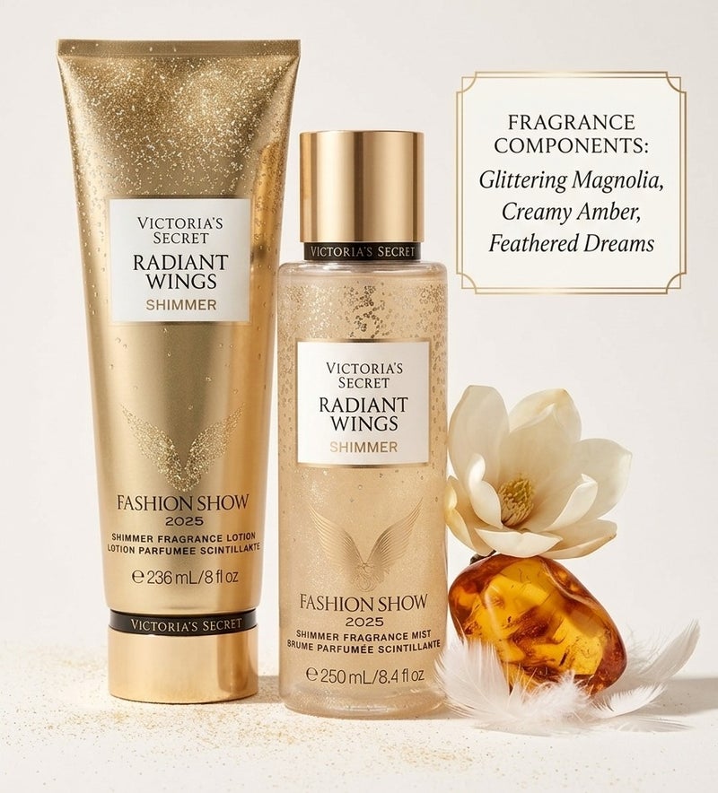 Victoria's Secret Radiant Wings Shimmer Victoria's Secret Set: Perfume 250ml, Lotion 236ml - Image 2