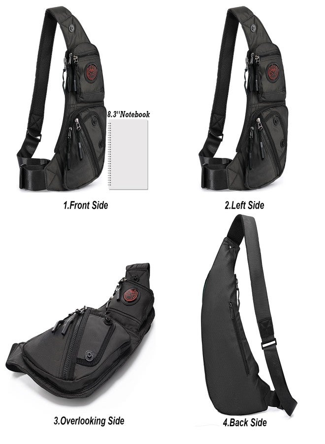 NICGID Sling Bag Chest Shoulder Backpack Crossbody Bags Casual Daypack for Men Women - Image 2