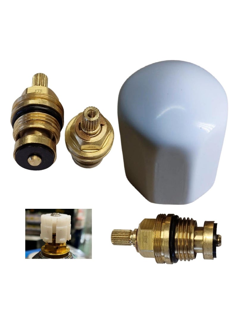Shams - Bathroom Base Handle with 1/2" Brass Core - Works on Most Models - Image 1