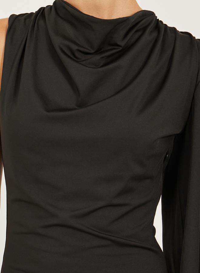 Styli Asymmetric Sleeve Dress  - Image 4