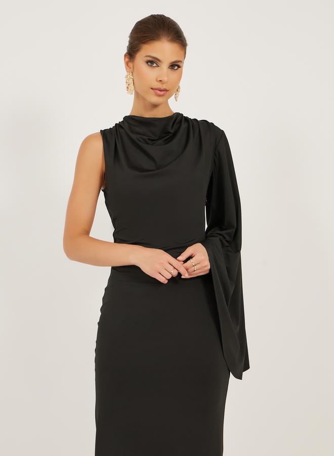Styli Asymmetric Sleeve Dress  - Image 3