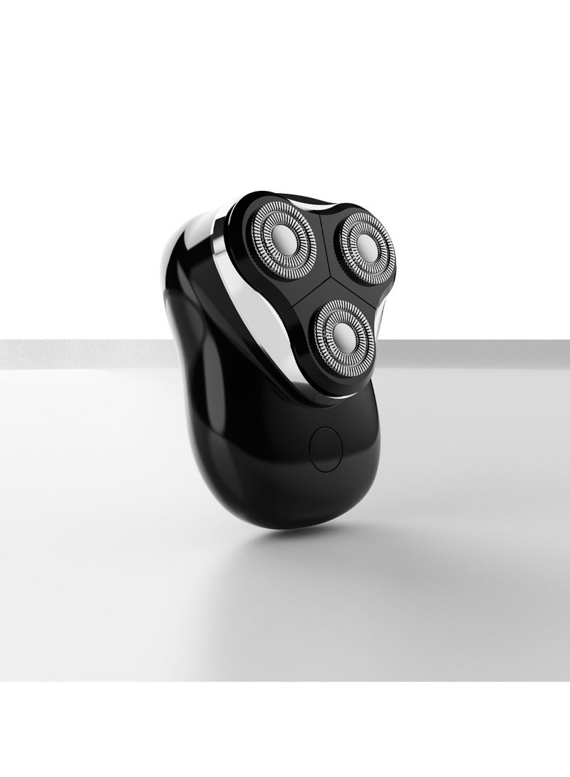 برو واحد ماكينة حلاقة كهربائية صغيرة ProOne - ماكينة حلاقة دوارة، ماكينة حلاقة دوارة، ماكينة حلاقة للسفر، ملحقات السفر، ماكينة حلاقة خفيفة الوزن - مقاومة للماء IPX7 - أسود - PSH951 - Image 1