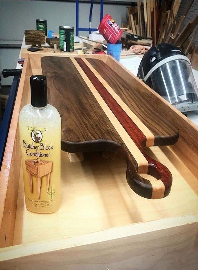 Howard Butcher Block Conditioner and Cutting Board Oil 12 oz, Food Grade Conditioner and Oil, Great for Heave Use Cutting Boards and Utensils, Re hydrate your Cutting Blocks - Image 5