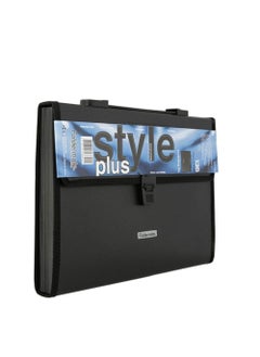 Foldermate Foldermate Charcoal Black Expanding File Case With Handle  - Image 1