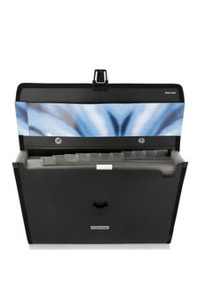 Foldermate Foldermate Charcoal Black Expanding File Case With Handle  - Image 2
