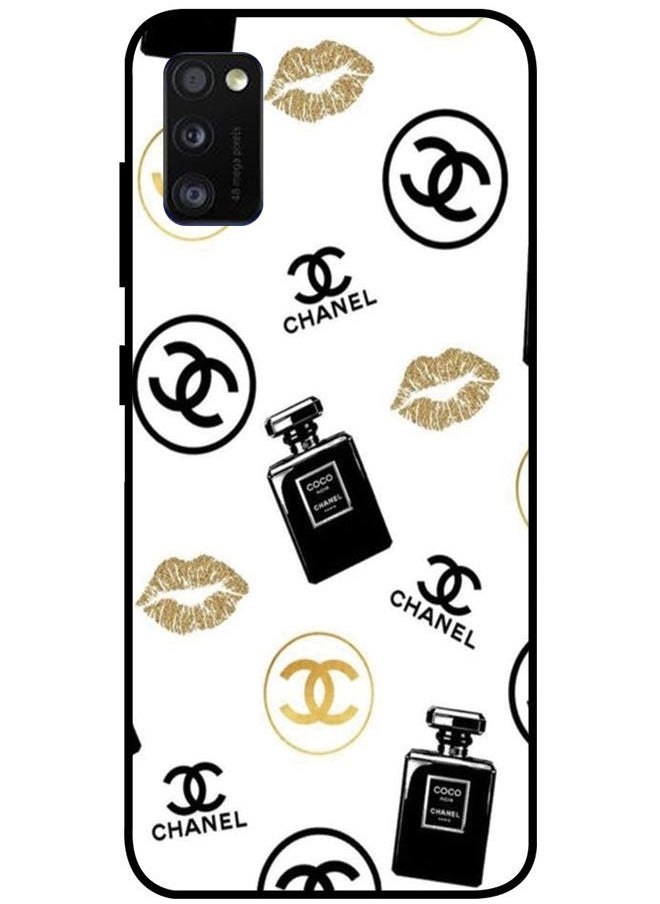 EYE CATCH Protective Case Cover For Samsung Galaxy A41 Smart Series Printed Protective Case Cover for Samsung A41 Chanel Logo  - Image 1