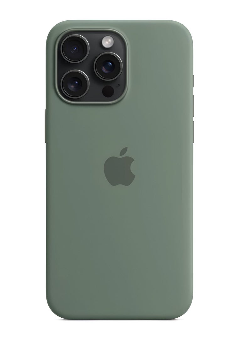 Apple Brand - غطاء سيليكون لهاتف ايفون 15 برو ماكس - مع دعم ماج سيف وحماية قوية - Image 1