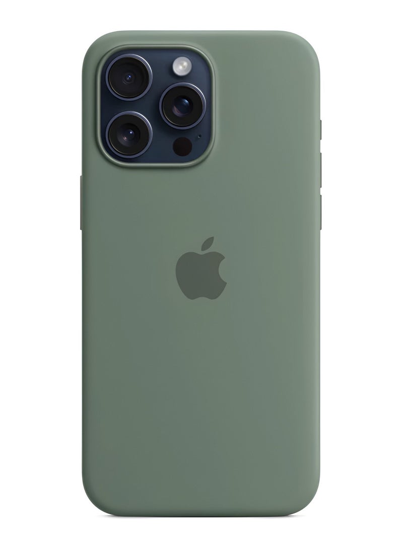 Apple Brand - غطاء سيليكون لهاتف ايفون 15 برو ماكس - مع دعم ماج سيف وحماية قوية - Image 1
