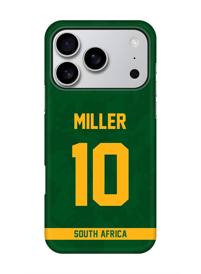 Stylizedd For iPhone 17 Pro,Case, [Compatible with MagSafe] Magnetic cover Slim fit Protection Matte, - South Africa David Miller, Jersey No 10